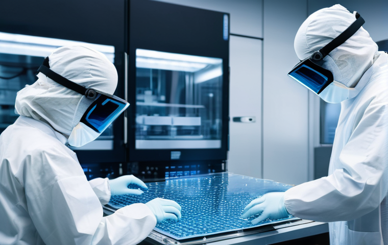 반도체 공정용 소재 - **Prompt for Silicon-based Semiconductor Manufacturing:**
    "A photorealistic, highly detailed ima...