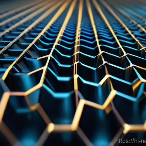 그래핀 나노튜브 - Graphene Nanotubes: The Microscopic Marvel**
A highly detailed, intricate close-up of intertwining g...