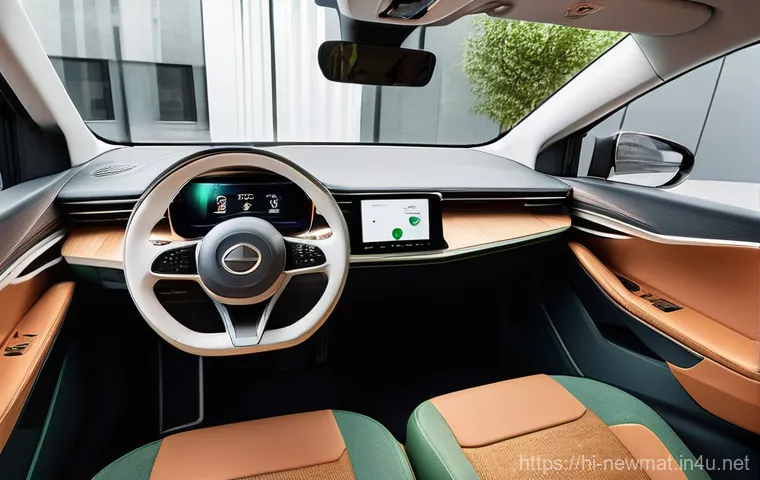 첨단 자동차 소재 - **Prompt: A sleek, ultra-modern electric sports car, elegantly designed with visible, integrated lig...