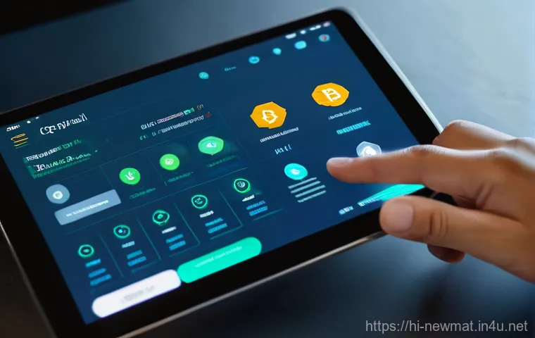 디지털 소재 - **Prompt:** A young, diverse adult (gender-neutral) sits at a modern desk, illuminated by the soft g...