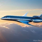 항공 우주 소재 - **Prompt:** A sleek, modern passenger aircraft with visible carbon fiber composite textures on its w...
